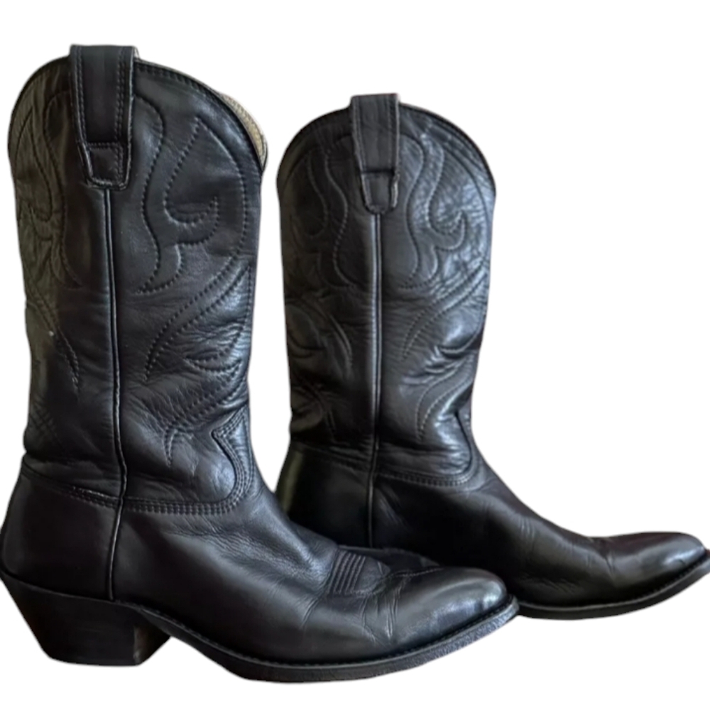 Vintage‎ Stewart Boot Co 1977 Handmade Men’s  Cowboy *Beautiful Leather Size 8B